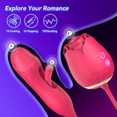 G-spot Rose Clitoral Vibrator with Suction Function