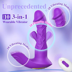 Remote Control Wearable G Spot Flapping Vibrator