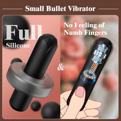 HONEY-BUNNY-Bullet Vibrator For Female Clitoral Massage-Black