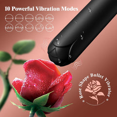 HONEY-BUNNY-Bullet Vibrator For Female Clitoral Massage-Black