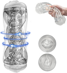 3D Crystal Realistic Texture Vaginal Masturbator Cup