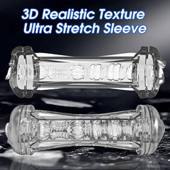 3D Crystal Realistic Texture Vaginal Masturbator Cup