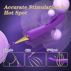 Alluring Purple Multi-Function Vibrator Sex Toy