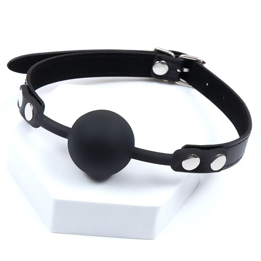 Silicone Ball Gag SM Alternative Sensual Toy nnm