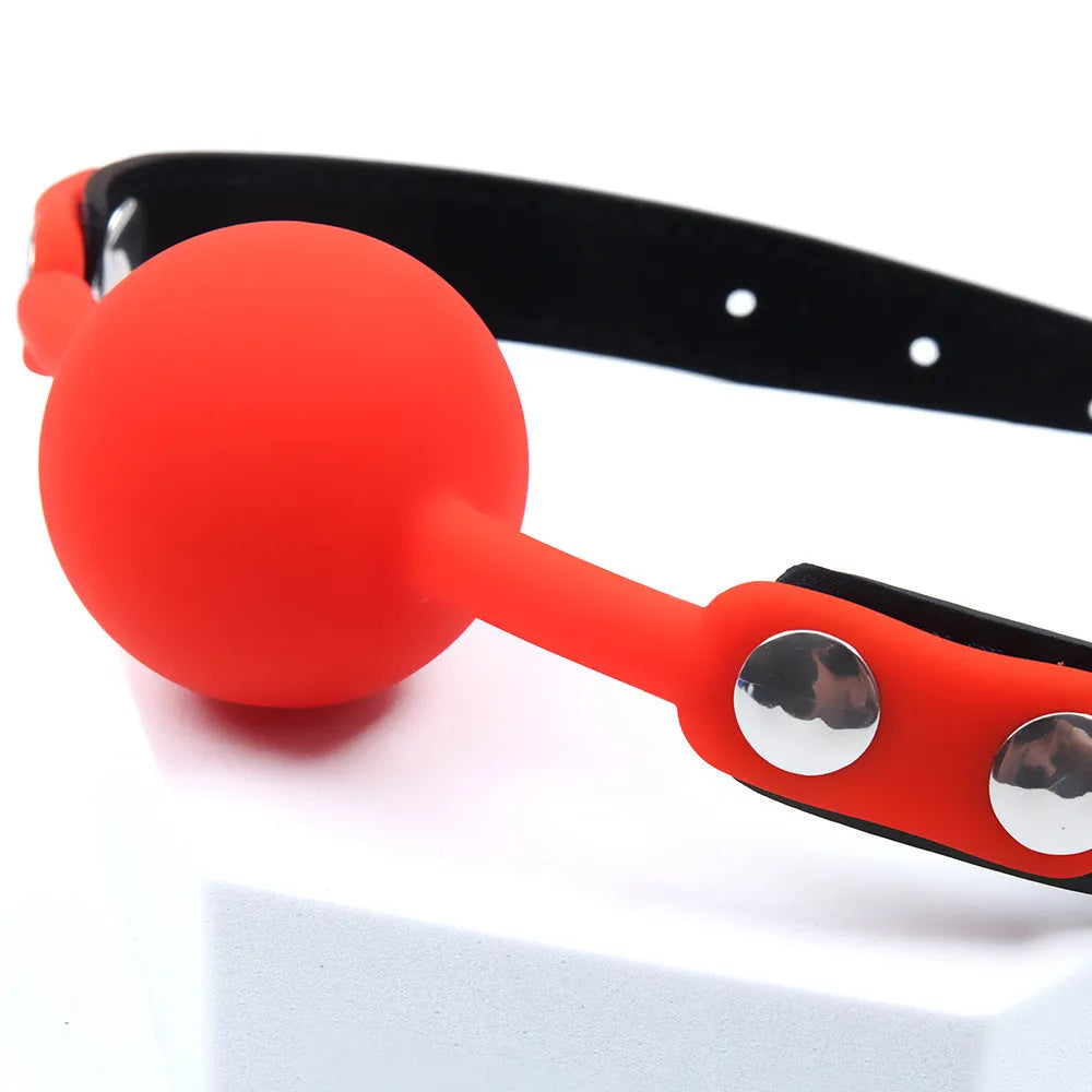 Silicone Ball Gag SM Alternative Sensual Toy nnm