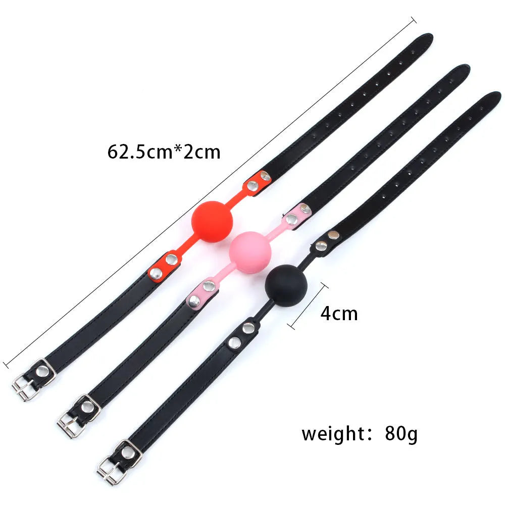 Silicone Ball Gag SM Alternative Sensual Toy nnm