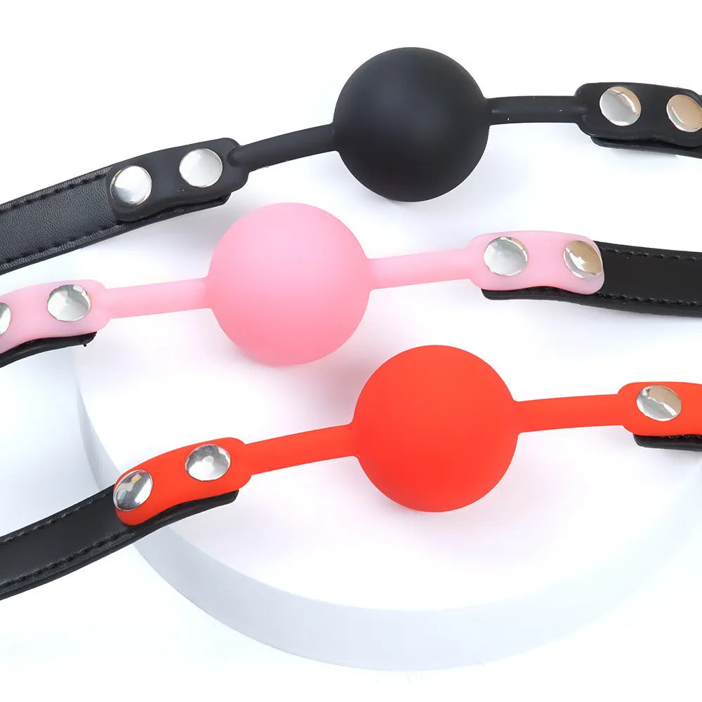 Silicone Ball Gag SM Alternative Sensual Toy nnm