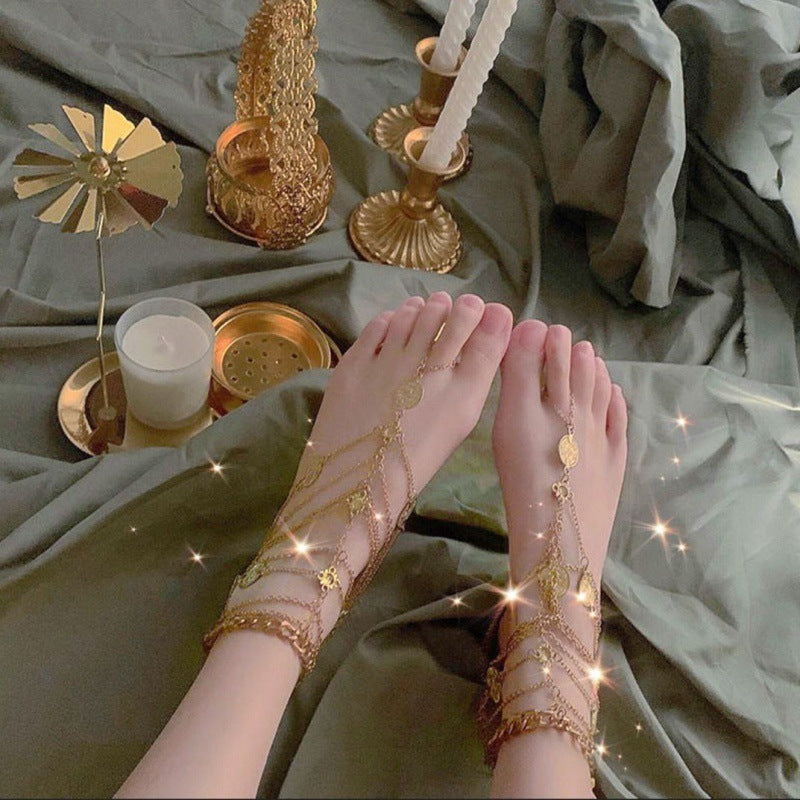 Gold Sexy ankle jewelry